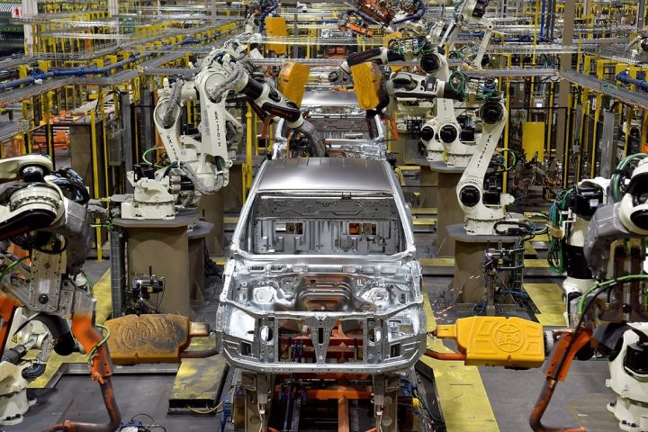 A modern ev supply chain facility in Michigan, representing the state's leading investment in EV manufacturing transformation.